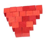 JEWEDECO 20pcs Small Wooden Square Blocks for Crafts DIY Building Sturdy Wood Material Cubes for Creative Projects and Educational Handmade Decorations