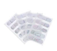 JEWEDECO 20Pcs Unicorn Plasters Glitter Adhesive Bandages with Strong Viscosity, Waterproof Small Strip Wound Band for Daily First Aid Use, Portable and Stylish PE Material