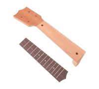 JEWEDECO 21-inch Ukulele Replacement Neck with 12-fret Fingerboard Set, Rosewood Fretboard Accessory for Acoustic String Instrument Repair and DIY Enhancement