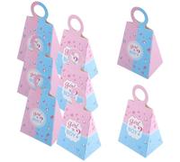 JEWEDECO 24pcs Small Candy Boxes Party Favors Containers 6.88x3.93x2.95in Premium Paper Material Storing Chocolate Not Easy to Tear Shower Families Gender Reveal Goodie Bags