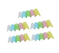 JEWEDECO 25 Pcs Flute Protectors Plastic Protective Covers Lightweight Flute Film for E Keys with Multi-color Random Soft Material Easy to Install and Scratch Resistant Random Color