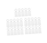 JEWEDECO 25pcs Acrylic Photo Key Frame Keychain for Personal Photos Distinctive Rectangle Design for and Craft Projects