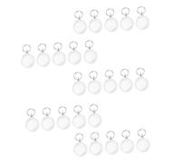 JEWEDECO 25pcs Clear Photo Frame Keychains Double-Sided Keyring for Pictures for Personal Collection Decor for and Parties