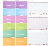 JEWEDECO 25pcs Recipe Cards Blank Diet Cards Rounded Corner Attractive Style Comfortable Arc Design Plenty of Room for Recipe Instructions Comfortable for Hand to Touch for Random Color