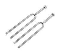 JEWEDECO 2pcs a 440hz Standard Guitar Tuning Forks Silver Musical Accessories for Accurate Tone Guitar Violin Tuning, Professional Instrument Calibration Tool