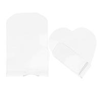 JEWEDECO 2pcs Acrylic Makeup Palettes for Mixing Cosmetics with Design Professional Manicure Palettes Suitable for Nail Salon and Gift Use for DIY and Photography