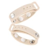 JEWEDECO 2pcs Adjustable Silicone Motion Sickness Wristband for Pregnant Women, Portable Anti-Nausea Band to Morning Sickness, for Commuting and Plane Travel in White