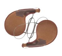 JEWEDECO 2pcs Ancient Style Pu Leather Water Bags Large Capacity, Reusable and Portable Wine Bota Pouches for Outdoor Activities and Camping, Traditional Craftsmanship Design Color