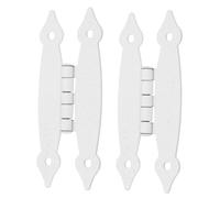 JEWEDECO 2pcs Antique Butterfly Cabinet Hinges Butt Hinges for Wooden Box Doors Vintage Style Hardware Replacement