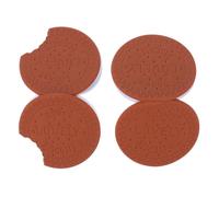 JEWEDECO 2pcs Assorted Colour Self-stick Memo Pads with Cookies Shaped Paper Design, Reusable and Won't Leave A Mark, for Office, School Or Home Notes