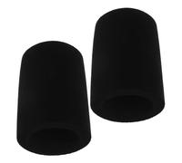 JEWEDECO 2pcs Black Flocked Sponge Microphone Protective Sleeve Compatible with Fifine K688, Mic Windscreen Pop Filter for Recording and Streaming, Studio Mic Foam Cover