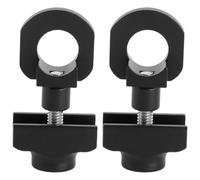 JEWEDECO 2pcs Black Metal Chain Tensioner for Single-speed Commuter Bikes | Rear Dropout Fit, Spring Adjuster with Tightness Bolt, Floating Pulleys, Stable Drivetrain Support