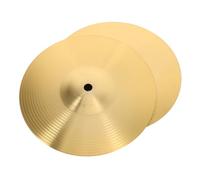 JEWEDECO 2pcs Brass Crash Cymbals for Drum Set, 8 Inch Jazz Style, Portable and Resistant to Damage, Practice Drum Cymbals for Musicians