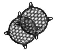 JEWEDECO 2pcs Car Speaker Grille Subwoofer Speaker Cover Metal Mesh Guard for Protector