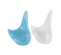 JEWEDECO 2pcs Ceramic Ocarina Stand for Display with Stable Triangular Structure, Prevents Accidental Slips, Adapts to Environments, Suitable for 6-hole 12-hole Ocarinas, for Professional