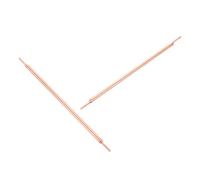 JEWEDECO 2pcs Copper Spot Welder Nozzle Tips 3x100x1.5mm Flat Head Welding Electrodes for Industrial Battery Spot Welding Machine Accessories