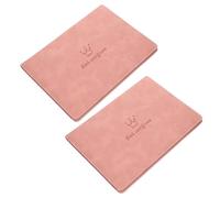 JEWEDECO 2pcs Document Sleeve Organizer Birth Certificate Holder Waterproof Leatherette Folder for Family Outings and Vital Records Protection