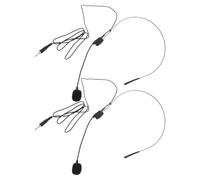 JEWEDECO 2pcs Earhook Microphone Headset with Professional Capacitance Microphone Core and High Sensitivity for Loudspeaker and Teaching Amplifiers