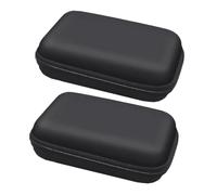 JEWEDECO 2Pcs EVA Protective Hard Case for Electronics Accessories Shockproof Storage Bags with Zipper for Mobile Hard Disk Charger USB Memory Cards Multi-function Carrying Organizer