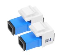 JEWEDECO 2pcs Fiber Optic Adapter Fiber Optic Module Adapter for Professional Users PC Material Easy Installation Versatile Compatibility Commercial Network Installations Multi-colour