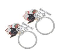 JEWEDECO 2pcs Graduation Cap Charm Keychain: Bachelor Cap Keychain Class Of 2026 Key Ring Party Favor For Graduation Themed Celebration Party Decorations Supplies