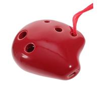 JEWEDECO 2pcs Hand-painted Alto c Ocarina for Beginners Ceramic Musical Instrument for Music Lovers and Scenic Tourists