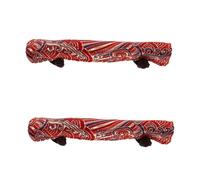 JEWEDECO 2pcs Heat-Resistant Teapot Handle Cover Handle Sleeve Cloth with Tied Buckles Anti Scalding Protection for Boiling Water Use in Winter