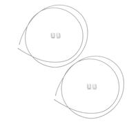 JEWEDECO 2pcs Heavy Duty Steel Wire Basketball Net Replacement with Easy Installation and Stable Attachment for Indoor School Use, Sturdy Basketball Hoop Net Cord Accessories