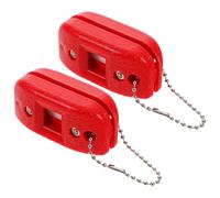 JEWEDECO 2pcs Ice Skate Sharpener Sand Stone Red Quick Sharpening Tool for Ice Blades Figure Skating