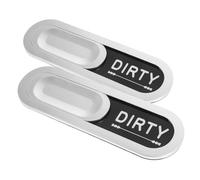 JEWEDECO 2pcs Magnet Mark Cleaning Indicator Dirty Clean Magnets for Dishwasher Clean Dirty Sign Funny for Kitchen