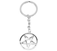 JEWEDECO 2pcs Metal Keychain Five-pointed Star Pentacle Pendant Glamorous Fashion Charm Creative Design Convenient for Long Time Use Prevents Accidental Grabbing Suitable for Keys and Bags