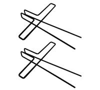 JEWEDECO 2pcs Metal Music Book Clips Music Note Clamps for Reading for Manuscript Notebook and Paper