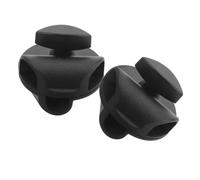 JEWEDECO 2pcs Microphone Crossbar Clips with Adjustable Rotating Holder, Black Abs and Iron Material, Smooth Surface Easy to Maintain, for Live Streaming and Stage Use