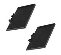 JEWEDECO 2pcs Microphone Stand Sound Card Tray with Clamp-on Design, Abs and Metal Material, Higher Edges Prevent Belongings from Falling, Safe to Use for Desktop Broadcasting