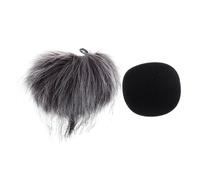 JEWEDECO 2pcs Microphone Windscreen Protective Cover Fluffy Sponge for Zoom Recorder Outdoor Stage Use