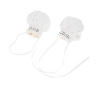 JEWEDECO 2pcs Mini Chef Hats for Dolls Lightweight Plush Tiny Cook Caps with Elastic Ribbon Styles Miniature Baking Hat Accessories for Small Animal Costume Dollhouse Decoration and Role