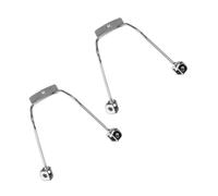 JEWEDECO 2pcs Nose Pad Replacement Part for Eyeglasses and Plastic Frames, Stainless Steel Screw-in Nose Support Bracket with 1.2mm Hole Diameter, Universal Compatibility, Non-Slip Design