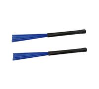 JEWEDECO 2pcs Nylon Brush Drumsticks Jazz Percussion Instruments Lightweight Portable Drum Accessories for Musicians The Go