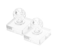 JEWEDECO 2pcs Paint Muller Acrylic Grinding Pestle for Artists Flat Bottom Design for Smooth Pigment Mixing Acrylic Tool for Watercolor Oil Painting Mineral Pigments