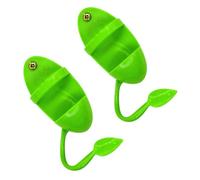 JEWEDECO 2Pcs Parrot Feeding Racks Bird Stand Food Holder for Budgies Cockatiels Birds Green