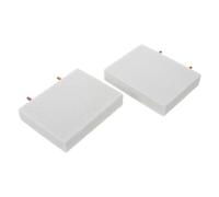 JEWEDECO 2pcs Parrot Grinding Stone Perch Stand for Budgie Cockatiel Bird Nail Claw Trimming Platform Anti-slip Surface, Cage Accessory for Pet Birds and Hamsters