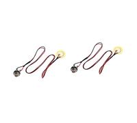 JEWEDECO 2pcs Piezo Pickup System for Acoustic Guitar Bridge Transducer Preamp for Live Performances and Studio Recordings