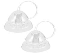 JEWEDECO 2pcs Plastic Remover for Fish Tank Aquarium, White, Sink the Bottom Design, Efficient for Freshwater Aquariums and Planted Fish Tanks