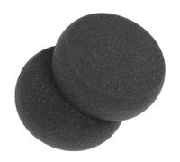 JEWEDECO 2pcs Pottery Sponges Round Painting Sponge Brushes for Crafts Artists Black Clay Absorbent Pads for Ceramic Shaping and Air-Dried Clay Sculpting