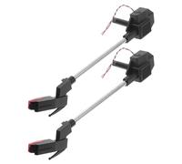 JEWEDECO 2pcs Replacement Tonearm for Record Player and Turntable, Black Abs and Metal Material with Precision Engineering to Enhance Sound Quality, Suitable for DIY and Home Decor Vintage