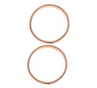 JEWEDECO 2pcs Rose Gold Elastic Arm Ring Bracelet for Men Stylish Cuff Bangle Comfortable Fit for Shirts Sleeve Upper Arm for Fashion Enthusiasts