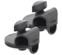 JEWEDECO 2pcs Rotatable Microphone Clamps for Mic Stand Adjustable Boom Arm Holder Compatible Live Broadcast Equipment Fixed 15-19mm for Desk Mounting