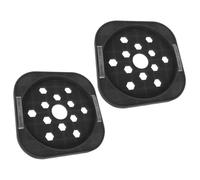 JEWEDECO 2pcs Round Gas Tank Holder with Movable Wheels, Thickened Reinforced Plastic and Stainless Steel Base Plate for Family Kitchens and Restaurants, Protecting Floor and Desktop