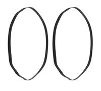 JEWEDECO 2pcs Rubber Drive Belt Turntable Belt for Record Player Repair Kit Cassette Machine Accessories Includes Turntable and Rubber Flat