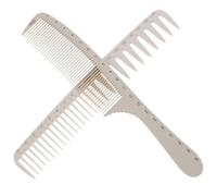 JEWEDECO 2pcs Salon Hairdressing Pocket Styling Comb Parting Combs for Braiding Hair Abs Material Wide and Thin Teeth Comfortable Grip Very Light Weight Hair Dying and Salon Hairdressing